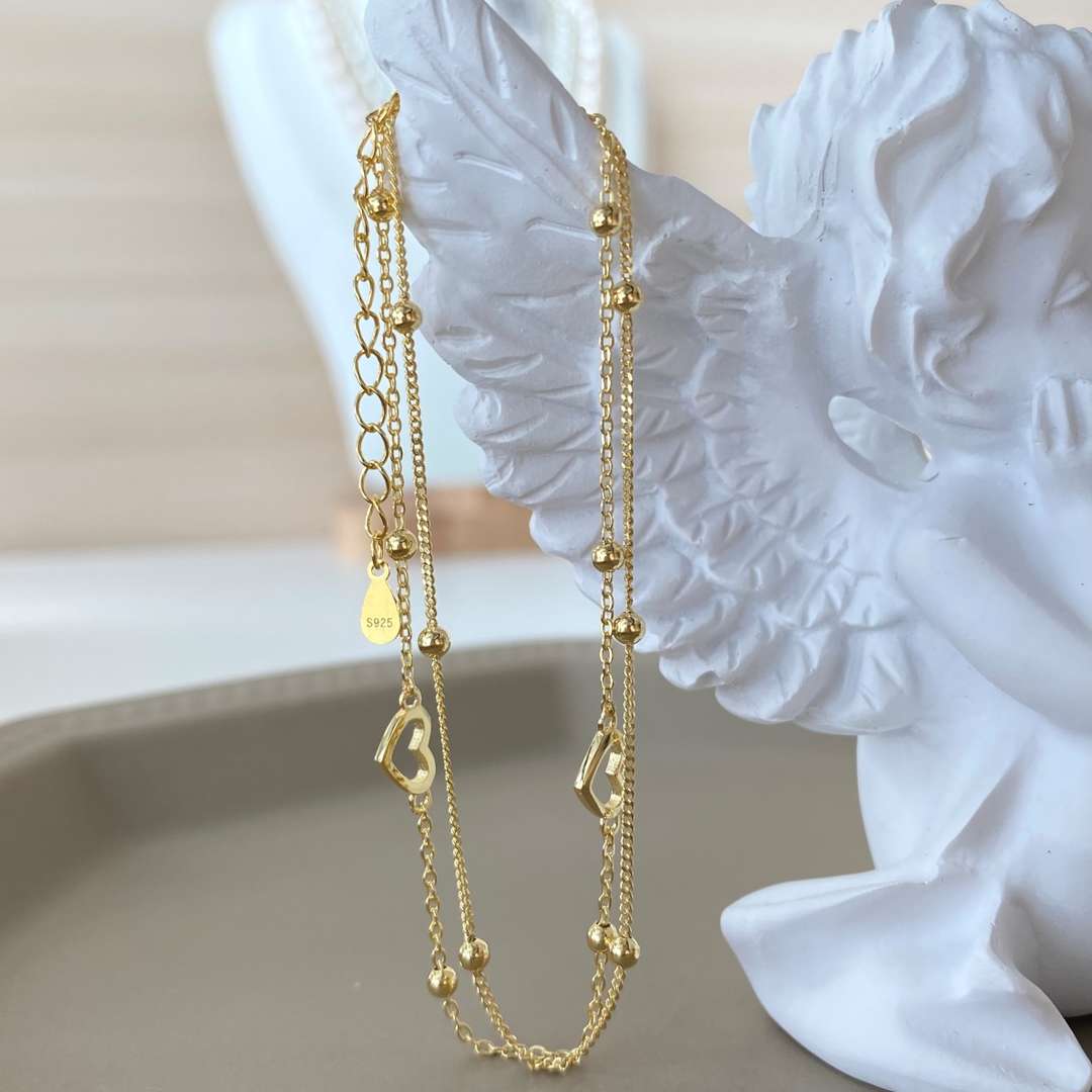 [Nova Jewelry]Dainty Double Layer Love Heart Bracelet