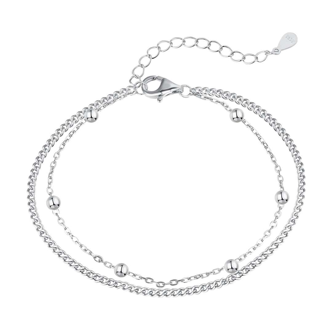 [Nova Jewelry]Delicate Bead Double Layer Bracelet