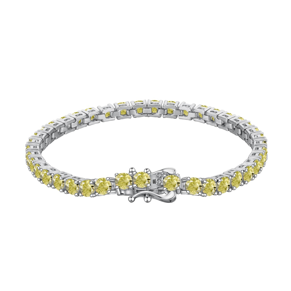 [Nova Jewelry]Ornate Dazzling Round Cut Tennis Bracelet