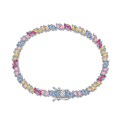 [Nova Jewelry]Ornate Sparkling Multi Cut Party Bracelet