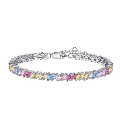 [Nova Jewelry]Ornate Sparkling Multi Cut Party Bracelet