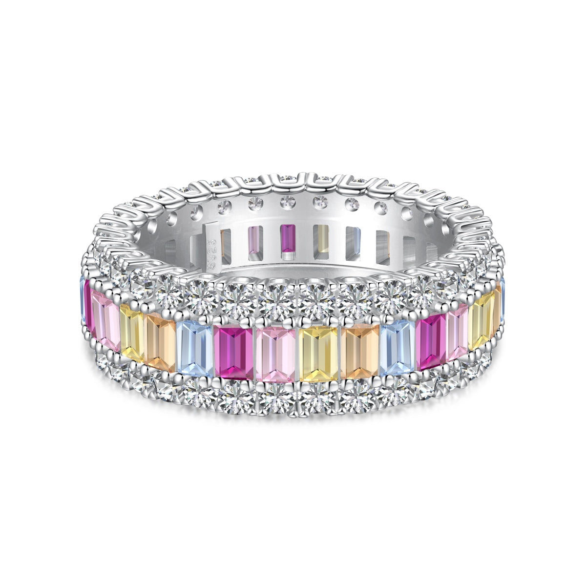 [Nova Jewelry]Dainty Colorful Radiant Cut Daily Ring