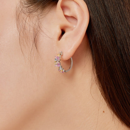 [Nova Jewelry]Dazzling Colorful Emerald Cut Daily Earrings