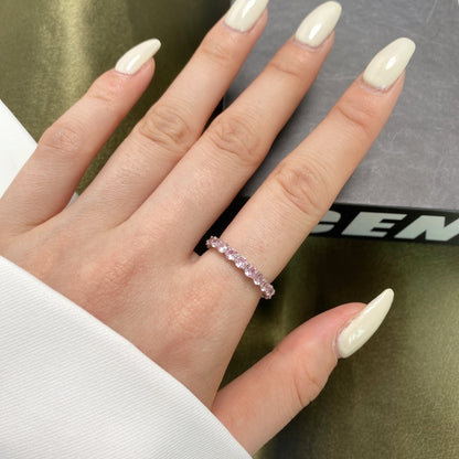 [Nova Jewelry]Sparkling Round Cut Tennis Ring