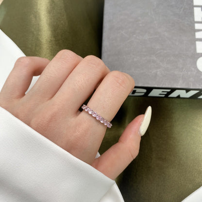[Nova Jewelry]Sparkling Round Cut Tennis Ring