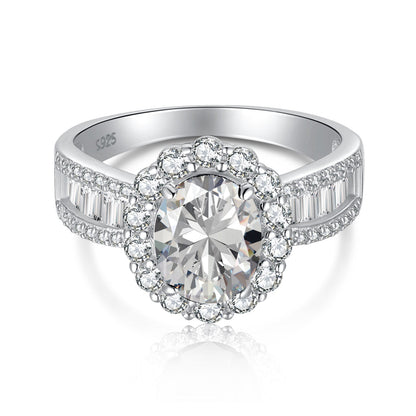1.5 Carat Dazzling Charming Oval Cut Banquet Ring