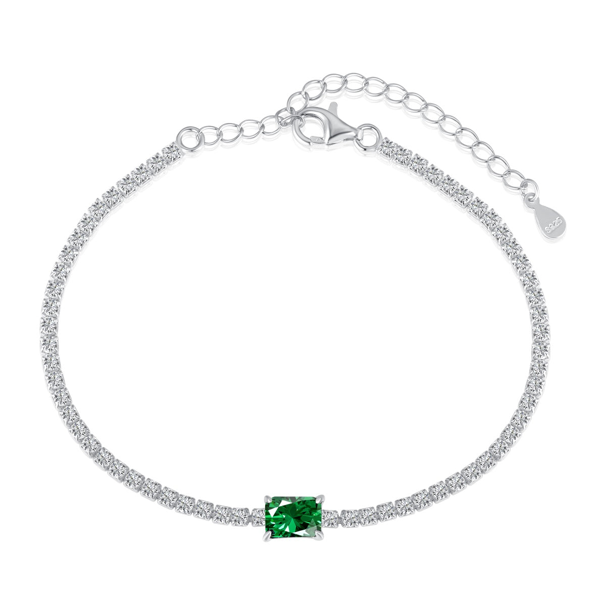 [Nova Jewelry]1.0 Carat Unique Emerald Cut Banquet Bracelet