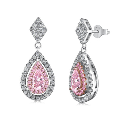 [Nova Jewelry]Ornate Delicate Water Drop Shape Banquet Earrings
