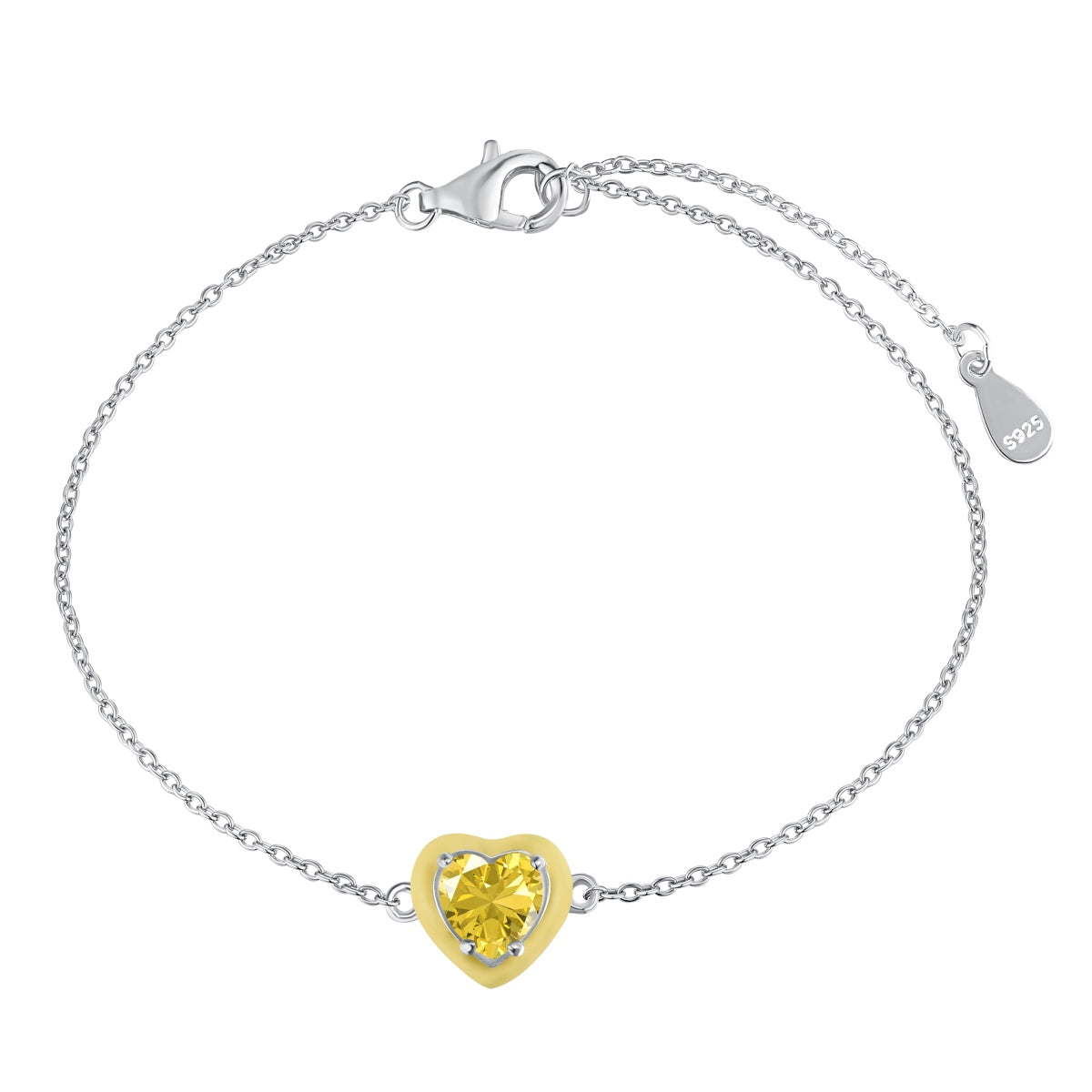 [Nova Jewelry]Sparkling Romantic Heart Shape Lover Bracelet