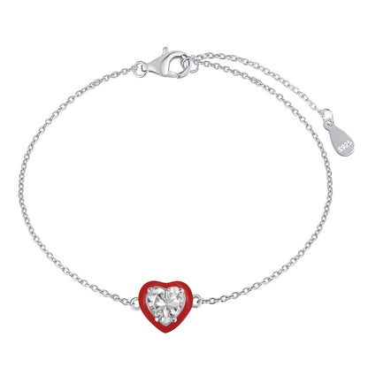 [Nova Jewelry]Sparkling Romantic Heart Shape Lover Bracelet