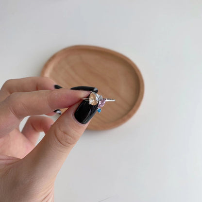 [Nova Jewelry]Radiant Colorful Multi Cut Daily Ring