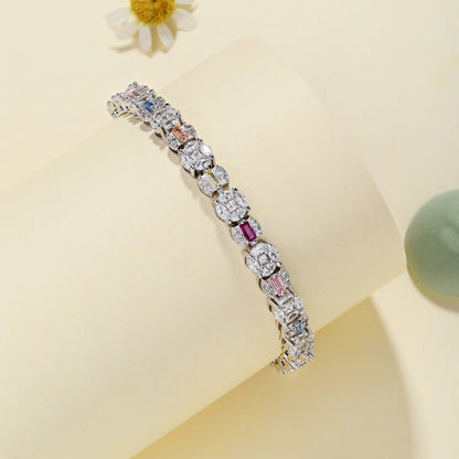 [Nova Jewelry]Dazzling Radiant Multi Cut Daily Bracelet