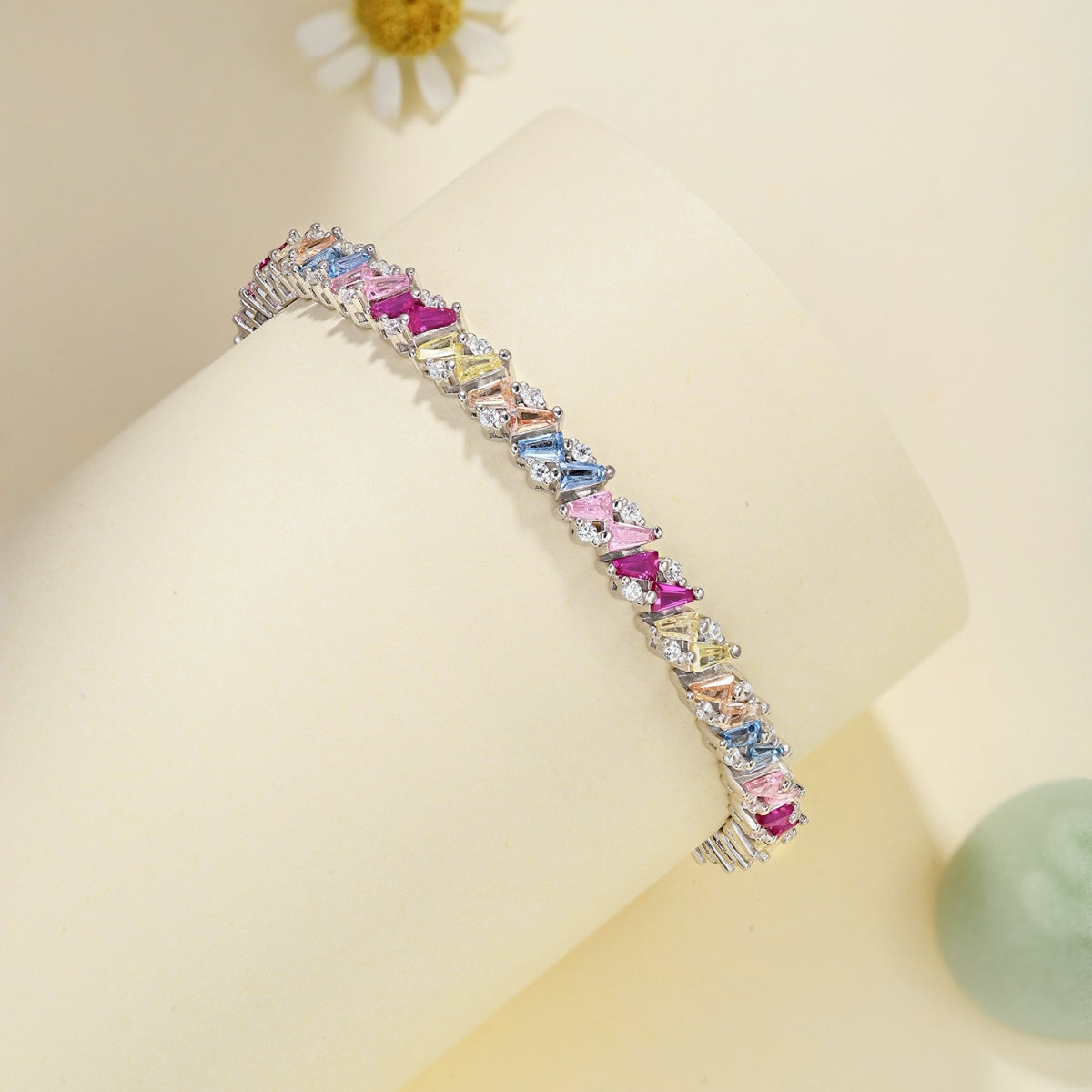 [Nova Jewelry]Ornate Sparkling Multi Cut Party Bracelet