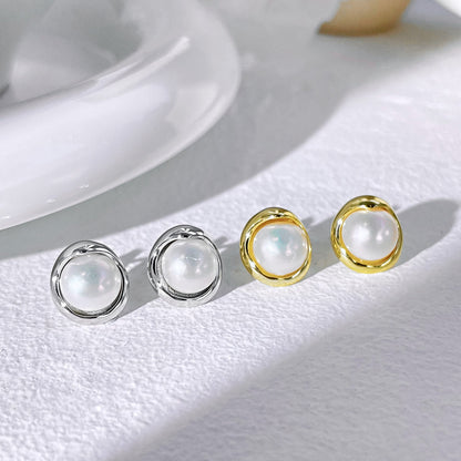 [Nova Jewelry]Dainty Bread Pearl Earrings
