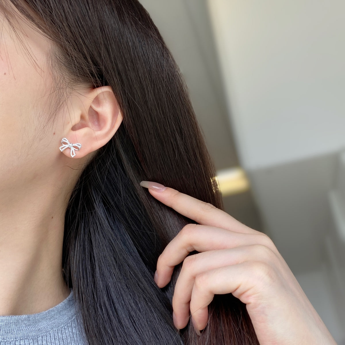 [Nova Jewelry]Dainty Bow Shape Earrings