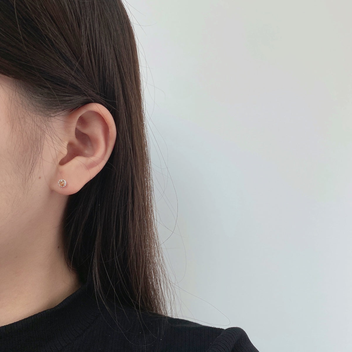 [Nova Jewelry]Sparkling Colorful Round Shape Earrings