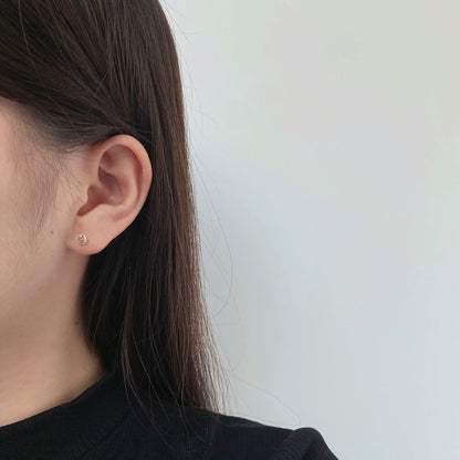 [Nova Jewelry]Sparkling Colorful Round Shape Earrings