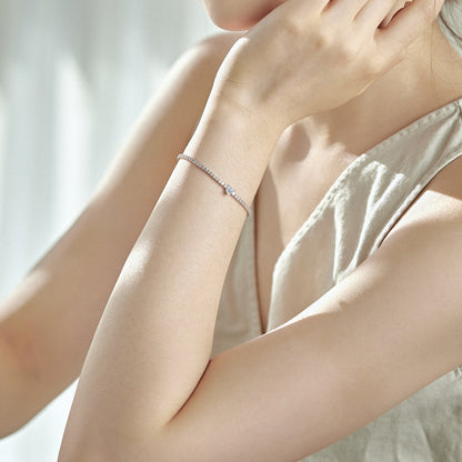 [Nova Jewelry]0.5 Carat Elegant Romantic Heart Shape Lover Bracelet