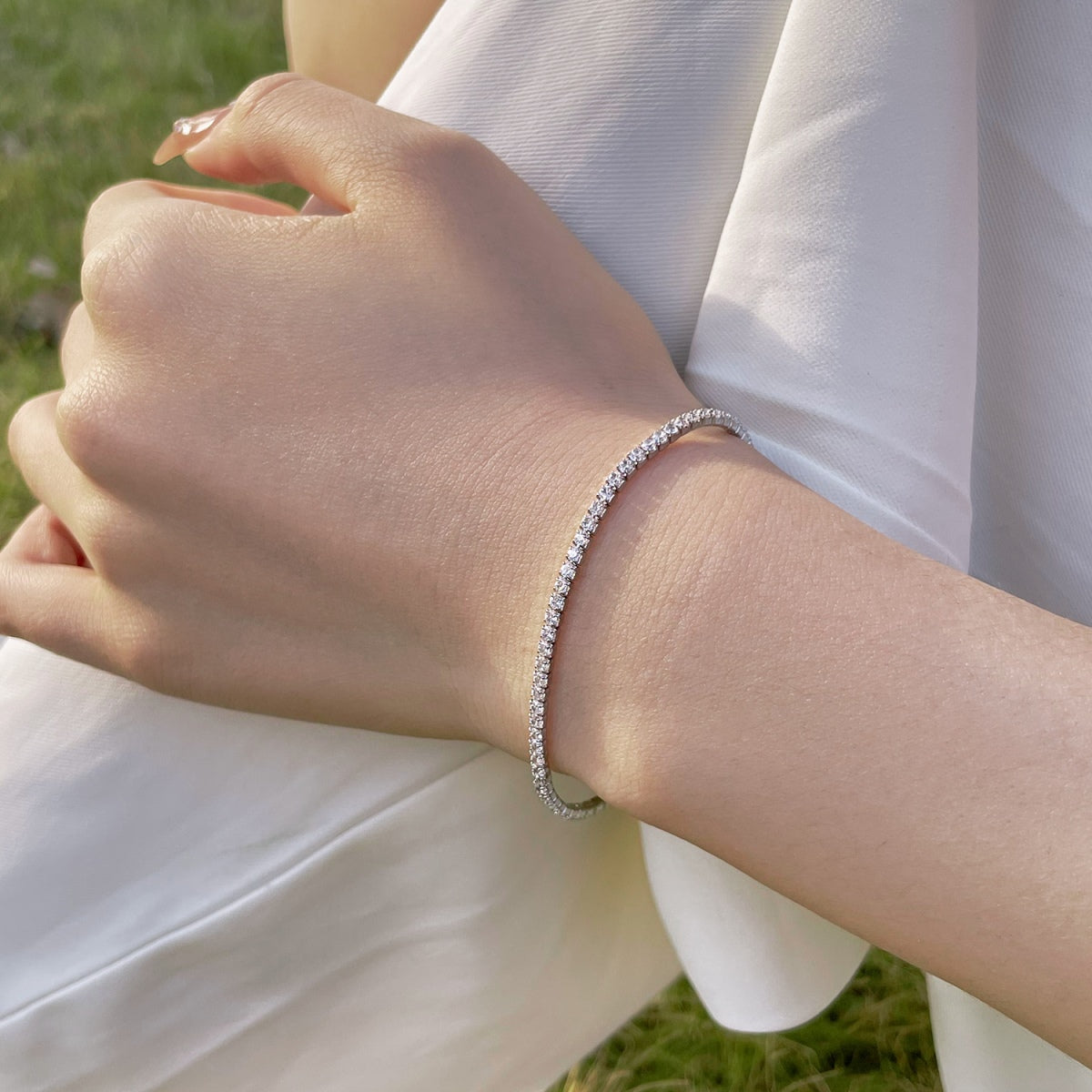 [Nova Jewelry]Radiant Colorful Round Cut Party Bracelet