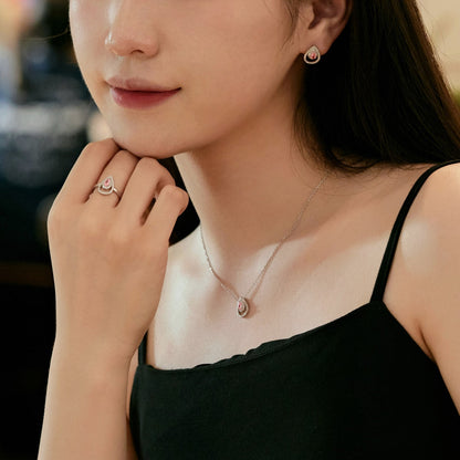 [Nova Jewelry]Sparkling Delicate Water Drop Shape Daily Earrings