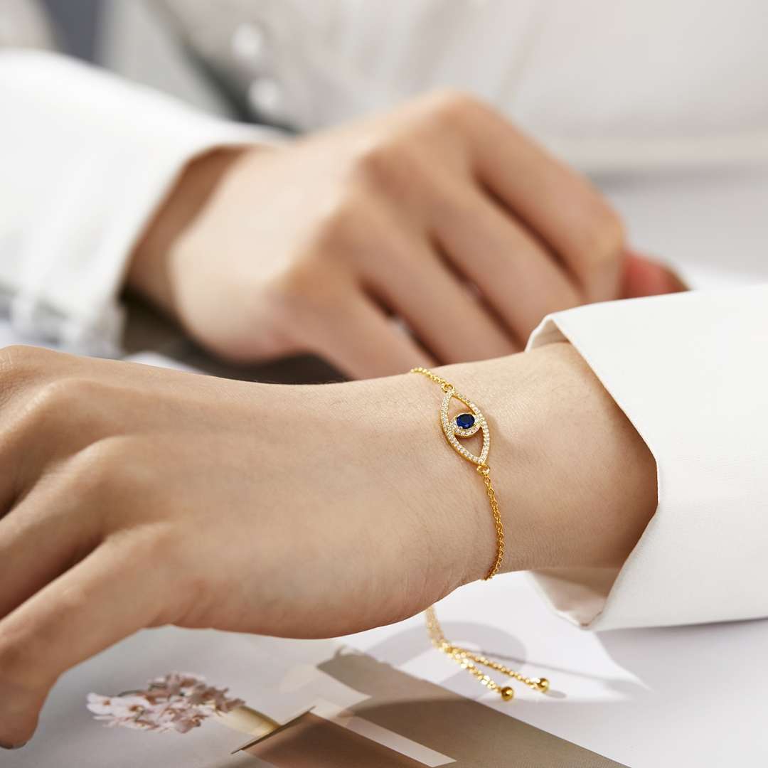 [Nova Jewelry]Devil's Eye Hollow Design Bracelet