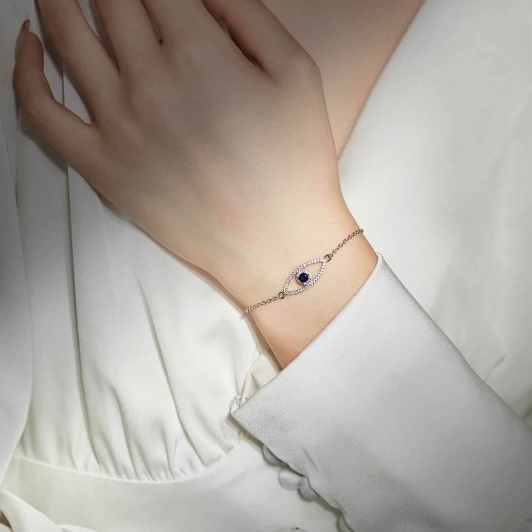 [Nova Jewelry]Devil's Eye Hollow Design Bracelet