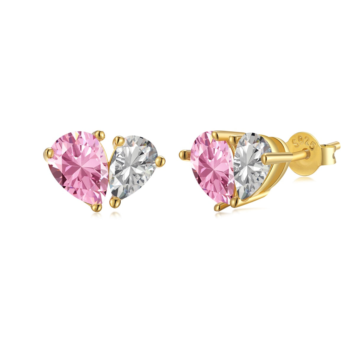 [Nova Jewelry]Dazzling Elegant Heart Cut Lover Earrings