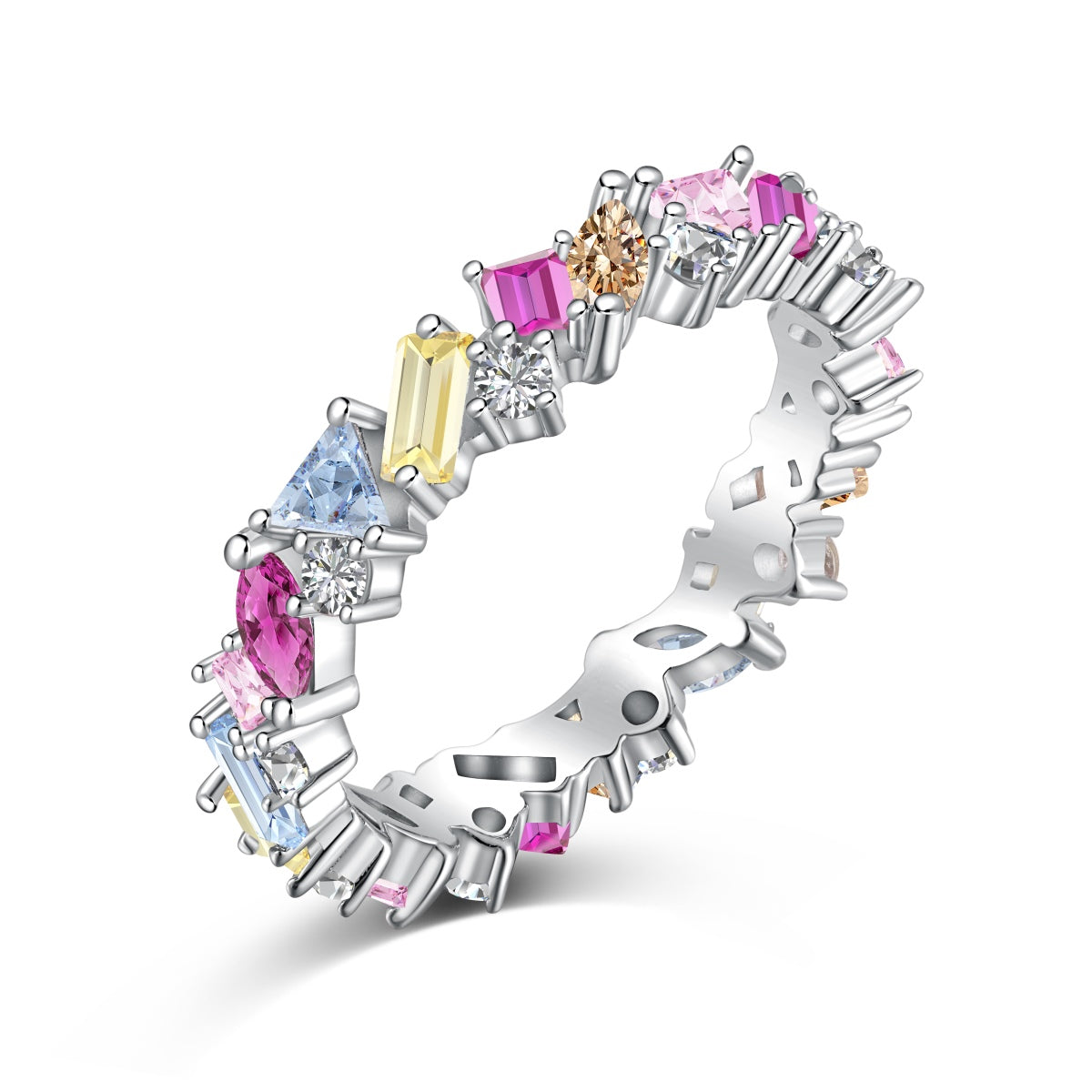 [Nova Jewelry]Dazzling Polychromatic Multi cut Daily Ring