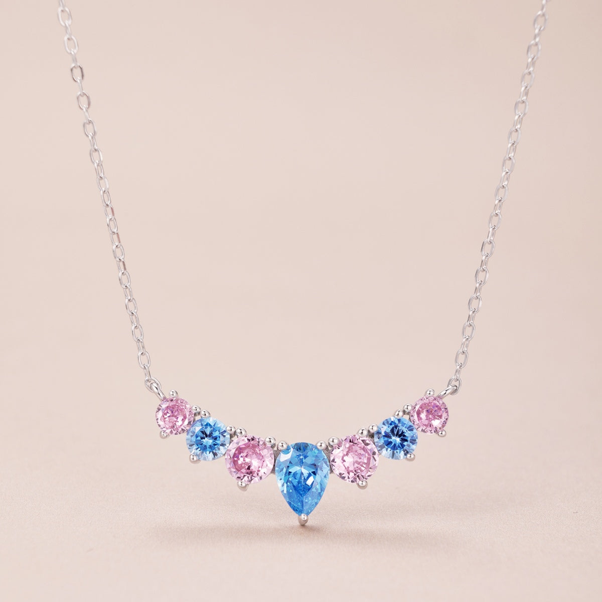 Dainty Colorful Heart Necklace