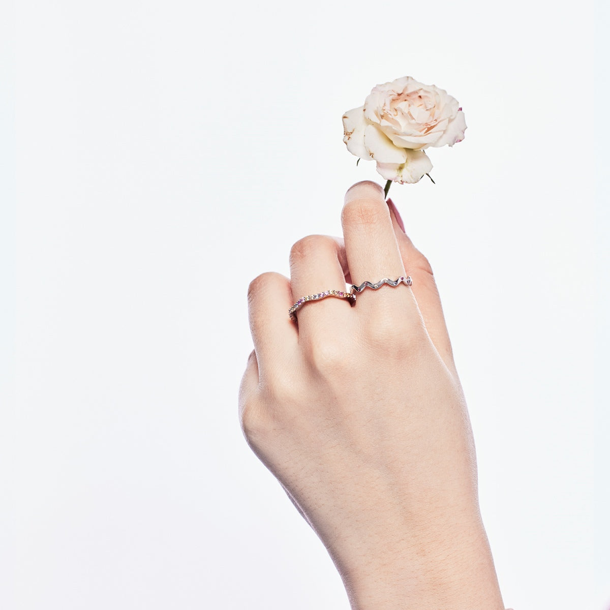 [Nova Jewelry]Dainty Colorful Round Cut Party Ring