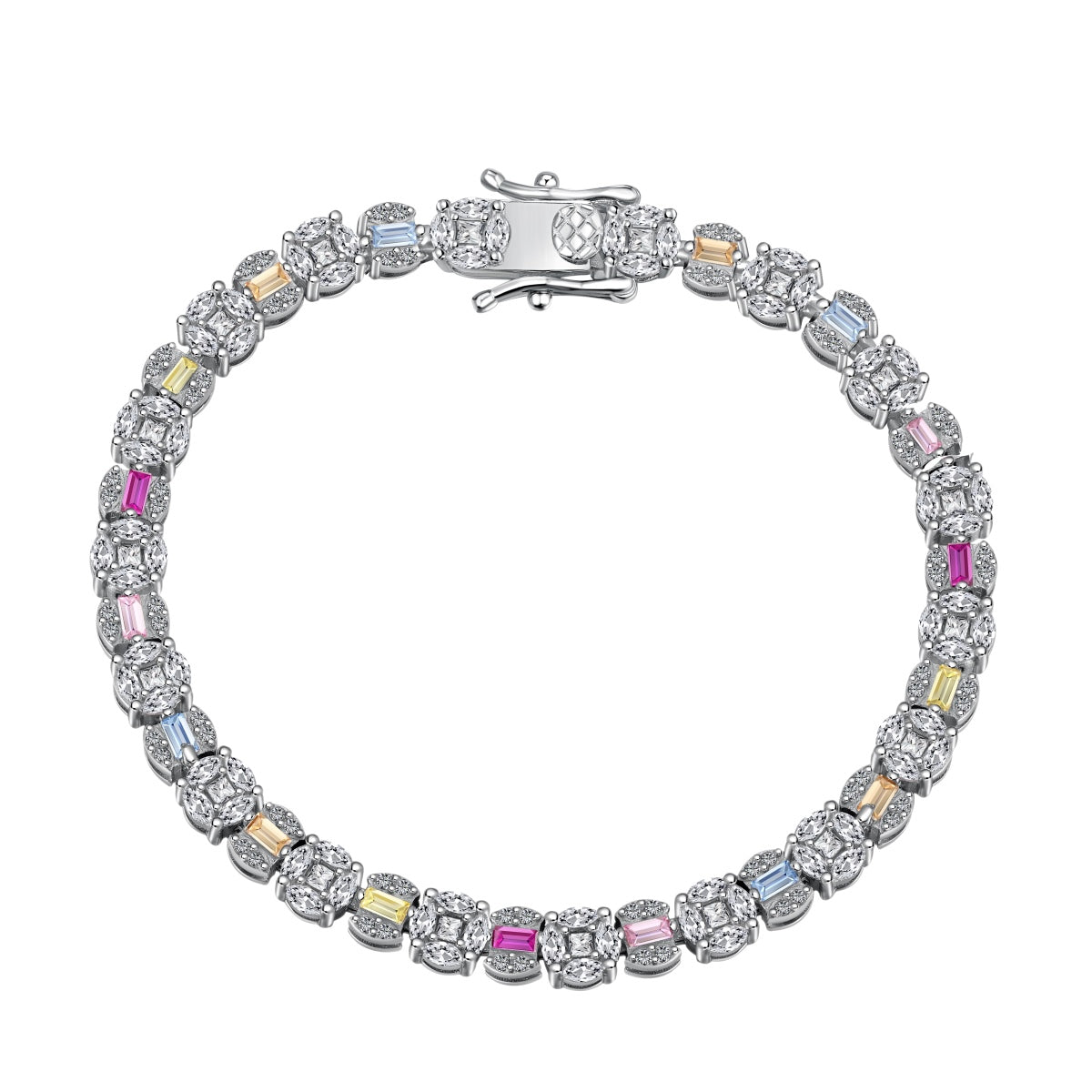 [Nova Jewelry]Dazzling Radiant Multi Cut Daily Bracelet