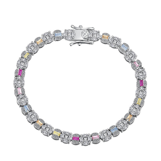 [Nova Jewelry]Dazzling Radiant Multi Cut Daily Bracelet