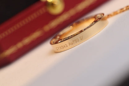 [BLUE TEARS]LOVE NECKLACE ADJUSTABLE ROSE GOLD