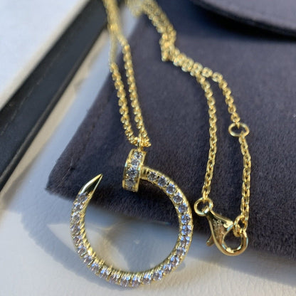 [BLUE TEARS]JUSTE NECKLACE GOLD DIAMONDS