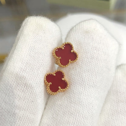 [BLUE TEARS]CLOVER MINI GOLD EARRINGS