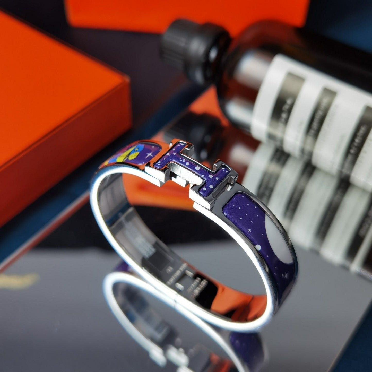 [BLUE TEARS]H STAR AND MOON BRACELET 12MM