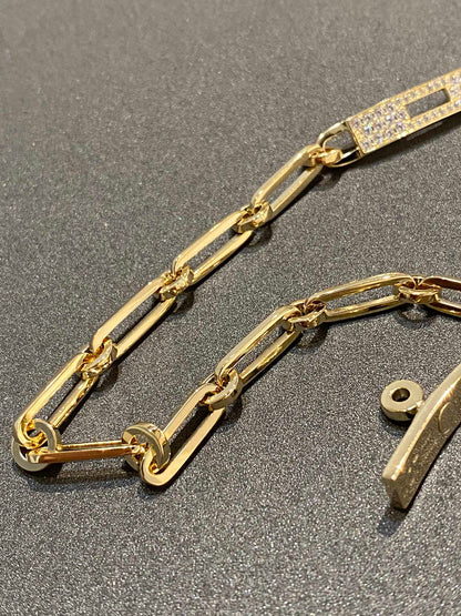 [BLUE TEARS]CHAINE BRACELET SMALL MODEL DIAMOND