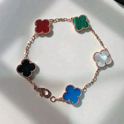 [BLAUE TRÄNEN]KLEE 5 MOTIVE MEHRFARBIGES ARMBAND