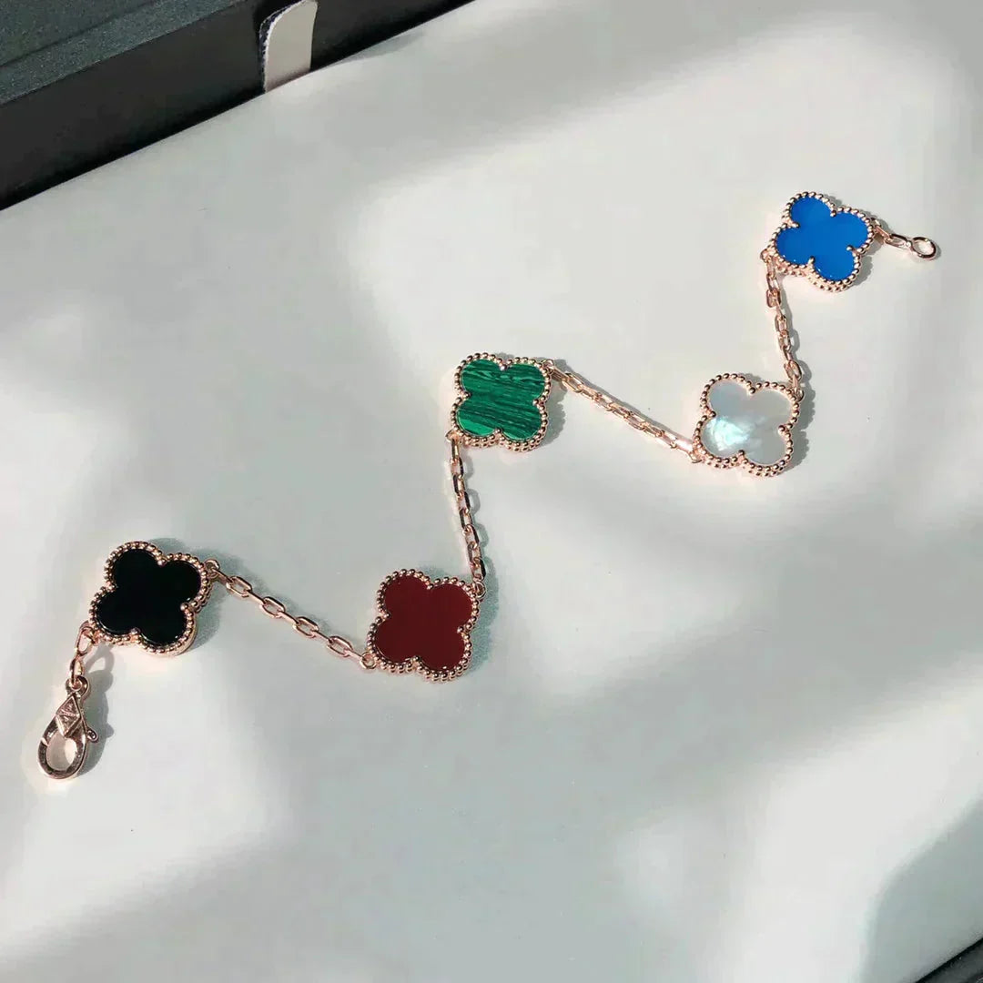 [BLAUE TRÄNEN]KLEE 5 MOTIVE MEHRFARBIGES ARMBAND