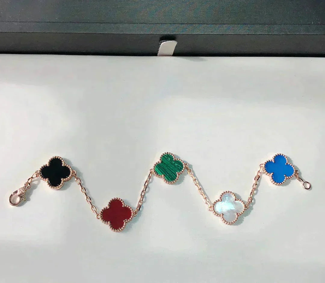 [BLAUE TRÄNEN]KLEE 5 MOTIVE MEHRFARBIGES ARMBAND
