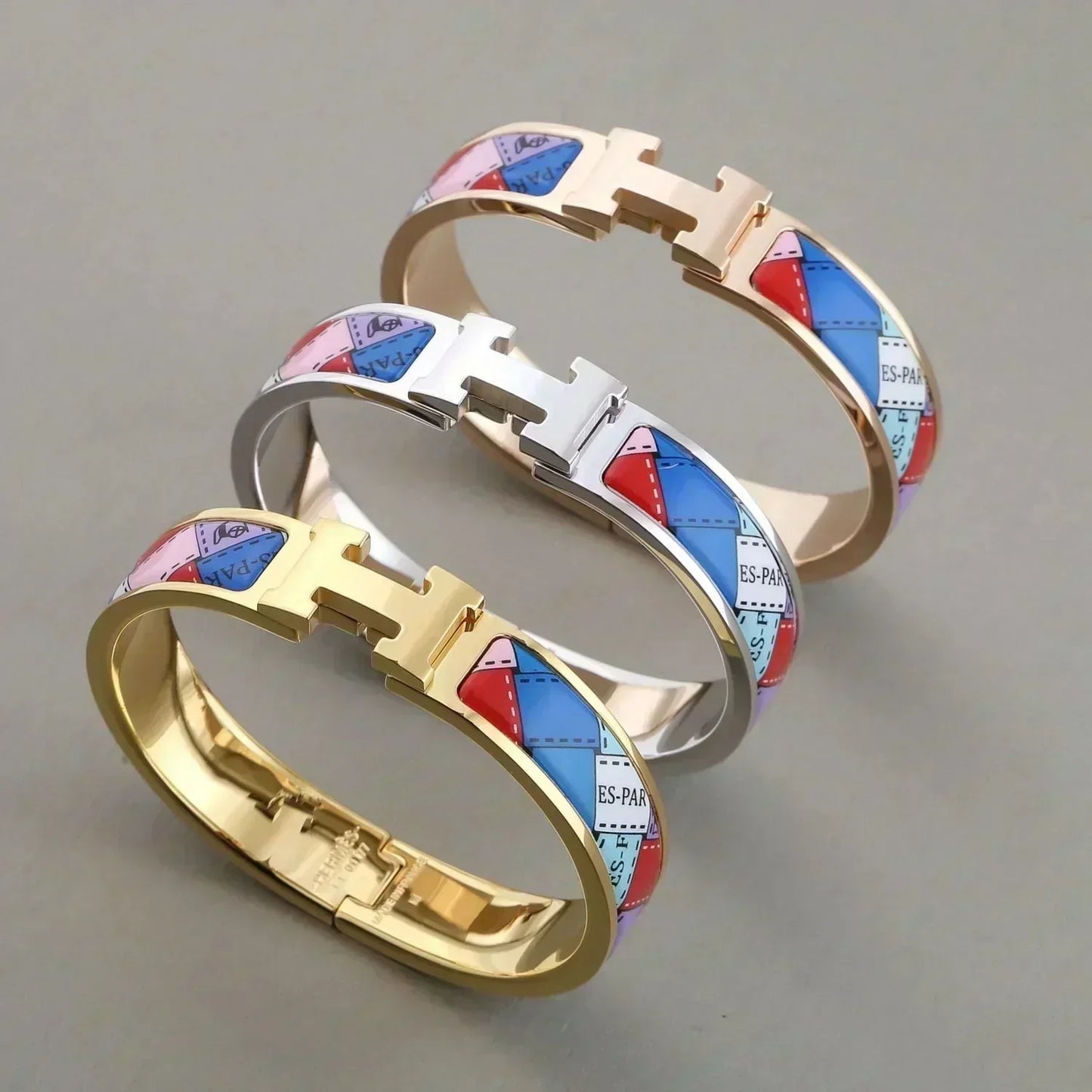 [BLUE TEARS]H BRACELET DOTTED BORDER 12MM