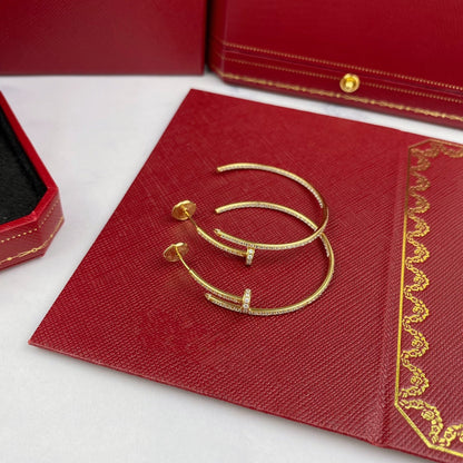 [BLUE TEARS]JUSTE EARRINGS FULL DIAMONDS 1.8MM