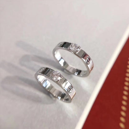 [BLUE TEARS]LOVE RING 3.6MM 1 BIG DIAMOND