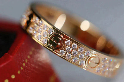 [BLUE TEARS]LOVE RING 3.6MM DIAMOND PAVED