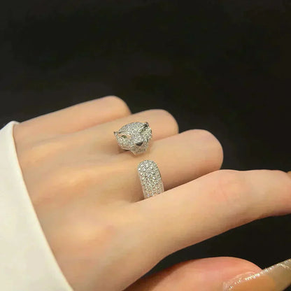 [BLUE TEARS]PANTHERE 5.5MM ALL DIAMOND RING