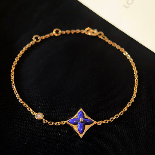 [BLUE TEARS]COLOR STAR PINK GOLD DIAMOND BRACELET