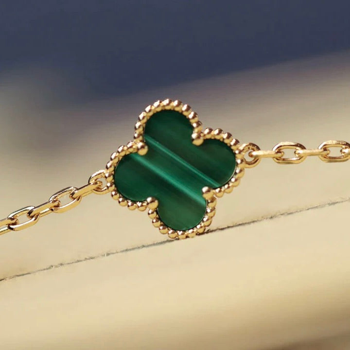[BLUE TEARS]CLOVER 20 MOTIFS MALACHITE GOLD