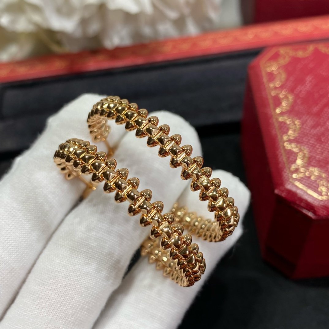 [BLUE TEARS]CLASH LARGE HOOP EARRINGS