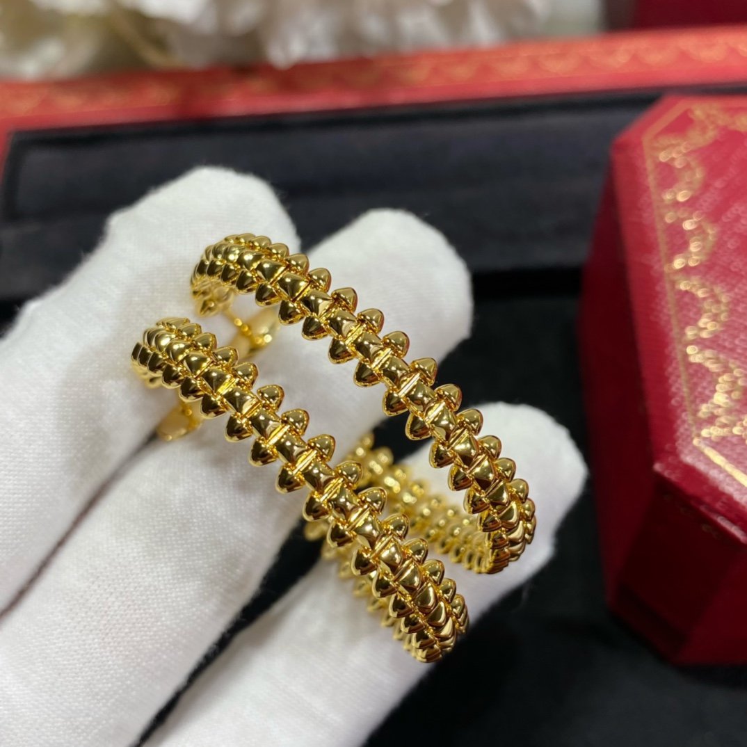 [BLUE TEARS]CLASH LARGE HOOP EARRINGS