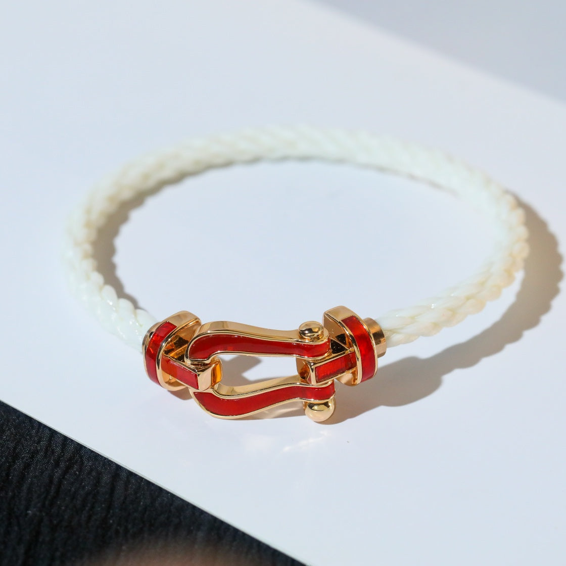 [BLUE TEARS]FORCE 10 WHITE TEXTILE DIAMOND PAVED